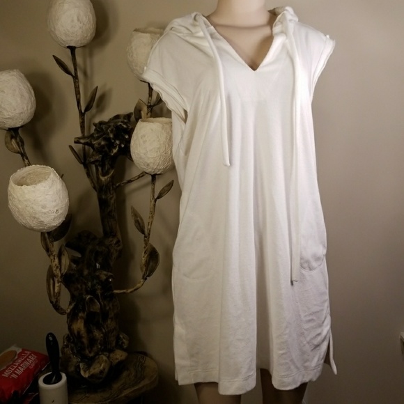 ATM AnthonyThomasMelillo Cotton Terry Hooded Dress - Picture 2 of 6